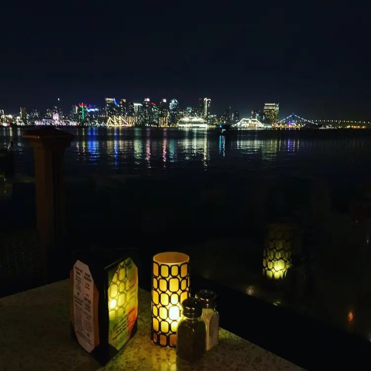 City scape from Date night restaurant in San Diego